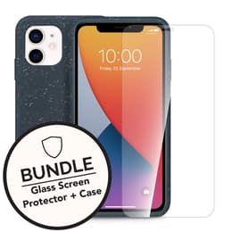 iPhone 11/XR case and protective screen - Compostable - Black