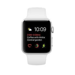 Apple Watch (Series 1) September 2016 - Wifi Only - 38 mm - Aluminium Stainless Steel - Sport Band White
