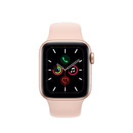 Apple Watch (Series 5) September 2019 - Cellular - 40 mm - Aluminium Rose Gold - Sand Sport Band Pink Sand