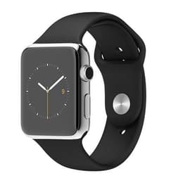 Apple Watch (Series 3) September 2017 - Cellular - 38 mm - Aluminium Silver - Sport Band Black