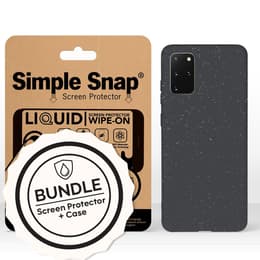 Galaxy S20+ case and liquid protective screen - Compostable - Black