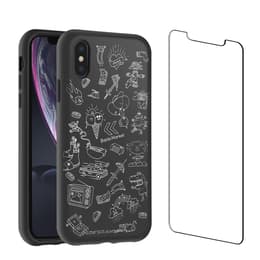 Back Market Case iPhone X/XS and protective screen - Recycled plastic - Black & White