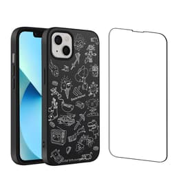 Back Market Case iPhone 13 and protective screen - Recycled plastic - Black & White