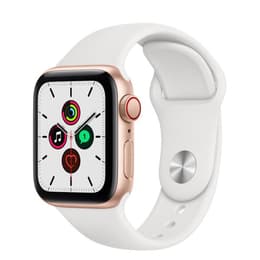 Apple Watch (Series SE) September 2020 - Cellular - 40 mm - Aluminium Gold - Sport loop White