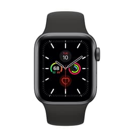 Apple Watch (Series 5) September 2019 - Cellular - 40 mm - Aluminium Space Gray - Silicone Black