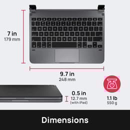 Brydge Keyboard QWERTY Wireless BRYTP4012