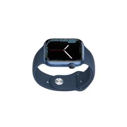Apple Watch (Series 7) October 2021 - Cellular - 45 mm - Aluminium Blue - Sport band Blue