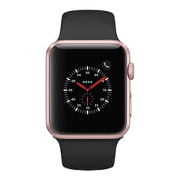 Apple Watch (Series 3) - Wifi Only - 38 mm - Aluminium Gold - Sport band Black