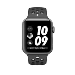 Apple Watch (Series 3) October 2022 - Wifi Only - 42 mm - Aluminium Gray - Nike Sport band Black