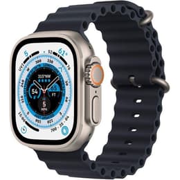 Apple Watch (Ultra) September 2022 - Cellular - 49 mm - Titanium Gray - Sport band Black