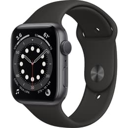 Apple Watch (Series 6) September 2020 - Wifi Only - 44 mm - Aluminium Space Gray - Sport band Black Sport Band