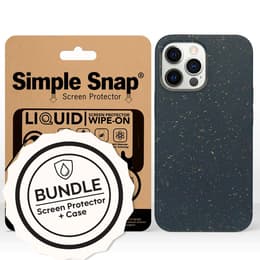 Case iPhone 12 Pro Max and liquid protective screen - Compostable - Black