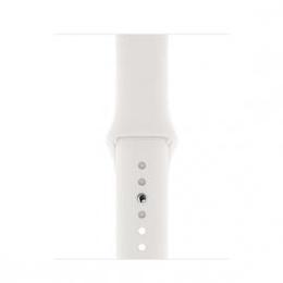 Apple Watch (Series 5) September 2019 - Wifi Only - 40 mm - Aluminium Silver - Sport Band White