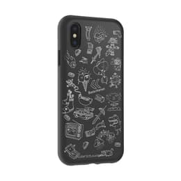 Back Market Case iPhone X/XS and protective screen - Recycled plastic - Black & White