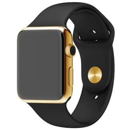 Apple Watch (Series 4) September 2018 - Cellular - 40 mm - Aluminium Gold - Sport Band Black