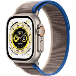 Apple Watch (Ultra) September 2022 - Cellular - 49 mm - Titanium Gray - Sport loop Blue/Gray