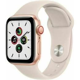 Apple Watch (Series SE) September 2020 - Cellular - 40 mm - Aluminium Gold - Sport band Starlight