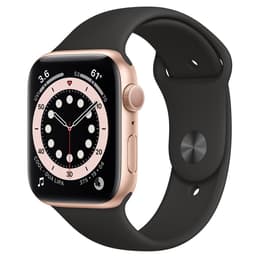 Apple Watch (Series 3) September 2017 - Cellular - 38 mm - Aluminium Gold - Sport Band Black