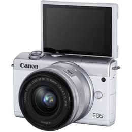 Hybrid Canon EOS M200 - White + Lens Lens Canon EF-M 15-45mm f/3.5-6.3 IS STM - White