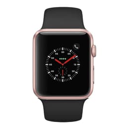 Apple Watch (Series 3) - Cellular - 38 mm - Aluminium Gold - Sport band Black