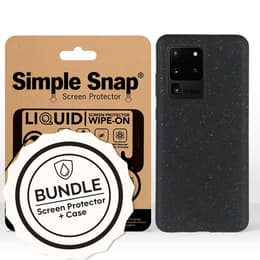 Galaxy S20 Ultra/S20 Ultra 5G case and liquid protective screen - Compostable - Black
