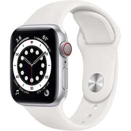 Apple Watch (Series 6) September 2020 40 mm - Aluminium Silver - Sport Band White