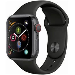 Apple Watch (Series 4) - Cellular - 44 mm - Aluminium Space Gray - Sport band Black