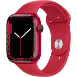 Apple Watch (Series 7) October 2021 - Wifi Only - 41 mm - Aluminium Red - Sport band Red