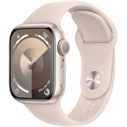 Apple Watch (Series 9) January 2023 - Wifi Only - 41 - Aluminium Starlight - Alpine loop Starlight