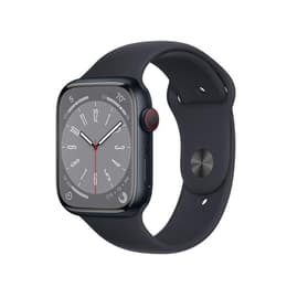 Apple Watch (Series 8) September 2021 - Wifi Only - 41 - Aluminium Midnight black - Sport band Black