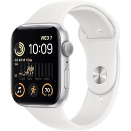 Apple Watch (Series SE) September 2022 - Cellular - 40 - Aluminium Silver - Sport band White