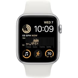 Apple Watch (Series SE) September 2022 - Cellular - 40 - Aluminium Silver - Sport band White