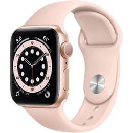 Apple Watch (Series 6) September 2020 - Wifi Only - 40 mm - Aluminium Gold - Sport band Pink sand