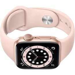 Apple Watch (Series 6) September 2020 - Wifi Only - 40 mm - Aluminium Gold - Sport band Pink sand