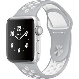 Apple Watch (Series 4) October 2017 - Wifi Only - 44 mm - Aluminium Silver - Grey Nike Sport Band Grey