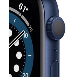 Apple Watch (Series 6) September 2020 - Wifi Only - 40 mm - Aluminium Blue - Sport band Deep navy