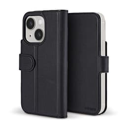 iPhone 15 Plus case - Leather - Black