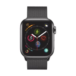 Apple Watch Series 4 (2018) GPS + Cellular 40 mm - Stainless steel Space Black - Milanese loop Black
