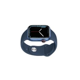 Apple Watch (Series 7) October 2021 - Cellular - 41 mm - Aluminium Blue - Sport band Blue
