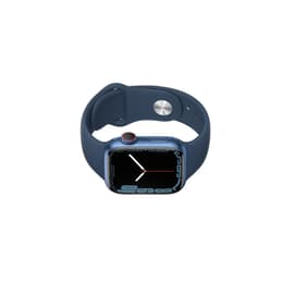 Apple Watch (Series 7) October 2021 - Cellular - 41 mm - Aluminium Blue - Sport band Blue