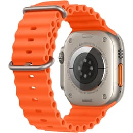 Apple Watch Ultra 2 (2023) GPS + Cellular 49 mm - Titanium Natural Titanium - Ocean band Orange