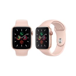 Apple Watch Series 5 (2019) GPS + Cellular 44 mm - Aluminium Gold - Sport band Pink