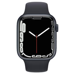 Apple Watch (Series 7) October 2021 - Cellular - 45 mm - Aluminium Midnight Blue - Sport band Midnight blue