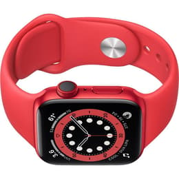 Apple Watch (Series 6) September 2020 - Cellular - 44 mm - Aluminium Red - Sport band Red