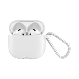 White Silicone Case Cover for AirPods 4th Generation