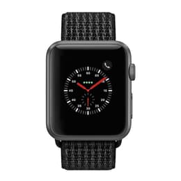 Apple Watch (Series 1) April 2015 - Wifi Only - 42 mm - Stainless steel Space Gray - Sport Loop Band Black