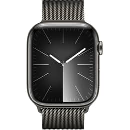 Apple Watch Series 9 (2023) GPS + Cellular 45 mm - Stainless steel Graphite - Milanese loop Gray