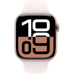 Apple Watch Series 10 (2024) GPS 42 mm - Aluminium Rose Gold - Sport band Pink
