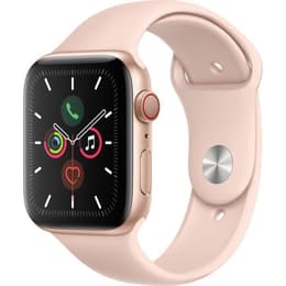 Apple Watch (Series 5) September 2019 - Cellular - 44 mm - Aluminium Rose Gold - Sport band Pink Sand