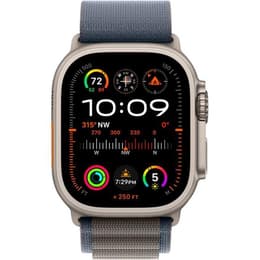 Apple Watch Ultra 2 (2023) GPS + Cellular 49 mm - Titanium Natural Titanium - Alpine loop Blue